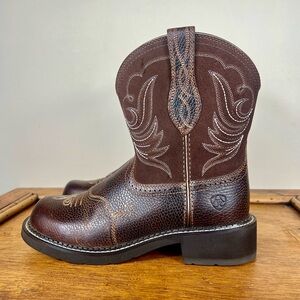 Ariat Women’s Fatboy Heritage Dapper Western Boot Copper Brown Size 8 B